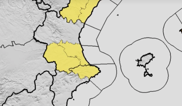 Alerta groga per pluges i tempestes al sud de Castelló