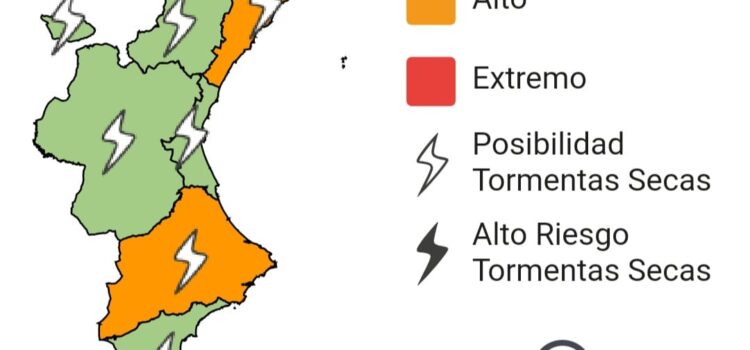 Preemergència per risc d’incendis forestals a la Comunitat Valenciana