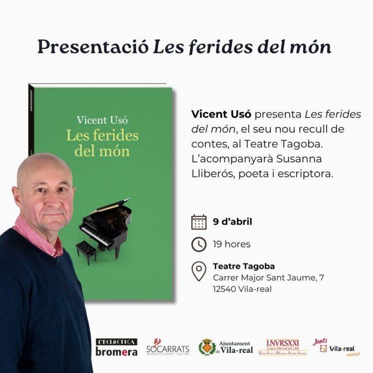 Vicent Usó presenta 'Les ferides' del món a Vila-real