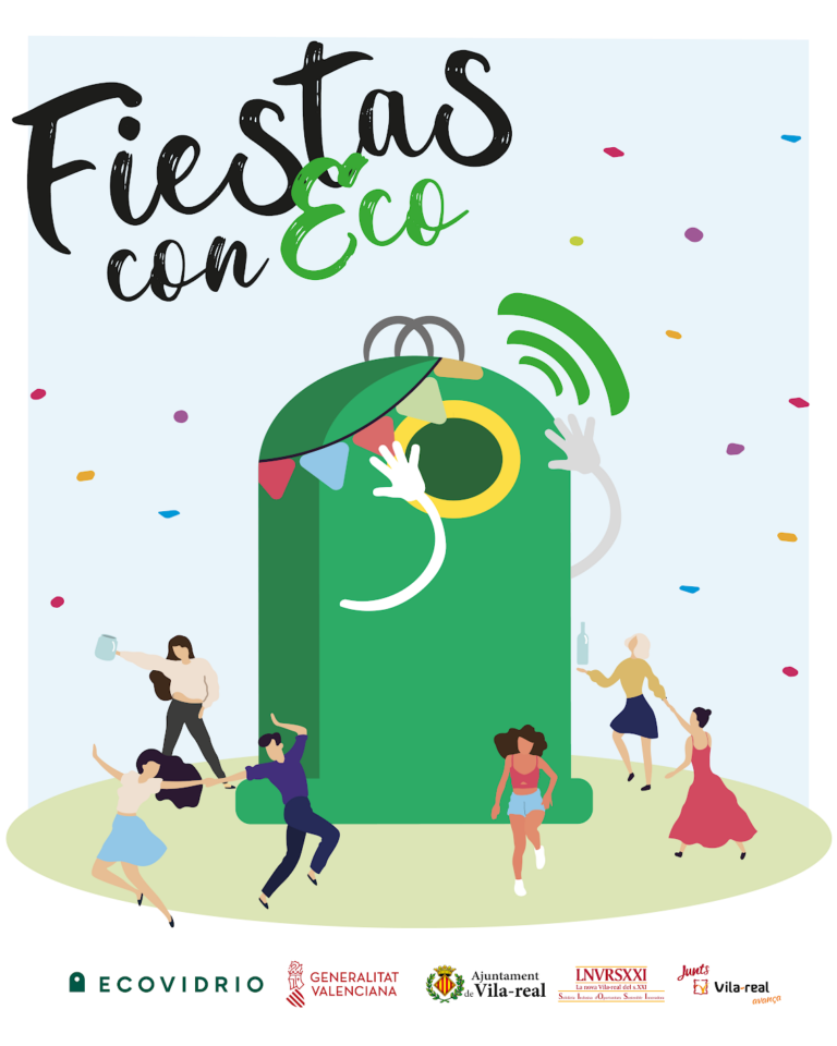Vila-real impulsa el reciclatge de vidre en les seues festes amb la campanya ‘Festes amb eco'
