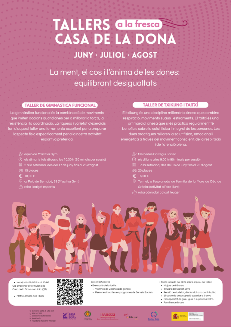 La Casa de la Dona ix a la fresca amb dues activitats per a l’estiu