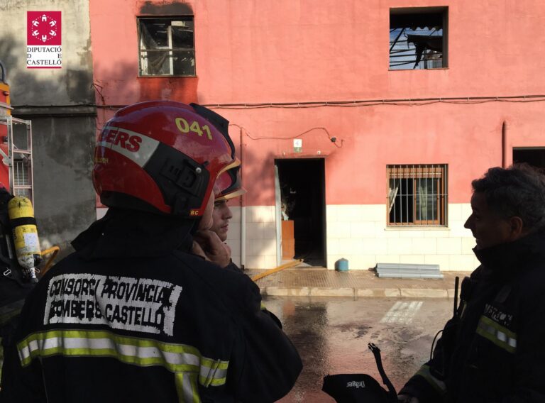 Incendi en un habitatge de la zona de Santa Quitèria del terme municipal de la ciutat