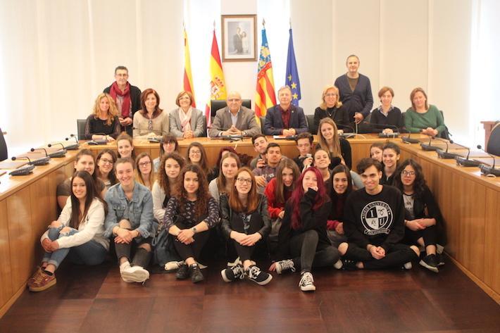 Arriben a Vila-real els 25 estudiants italians de Sacile en el primer intercanvi realitzat amb l'IES Francesc Tàrrega