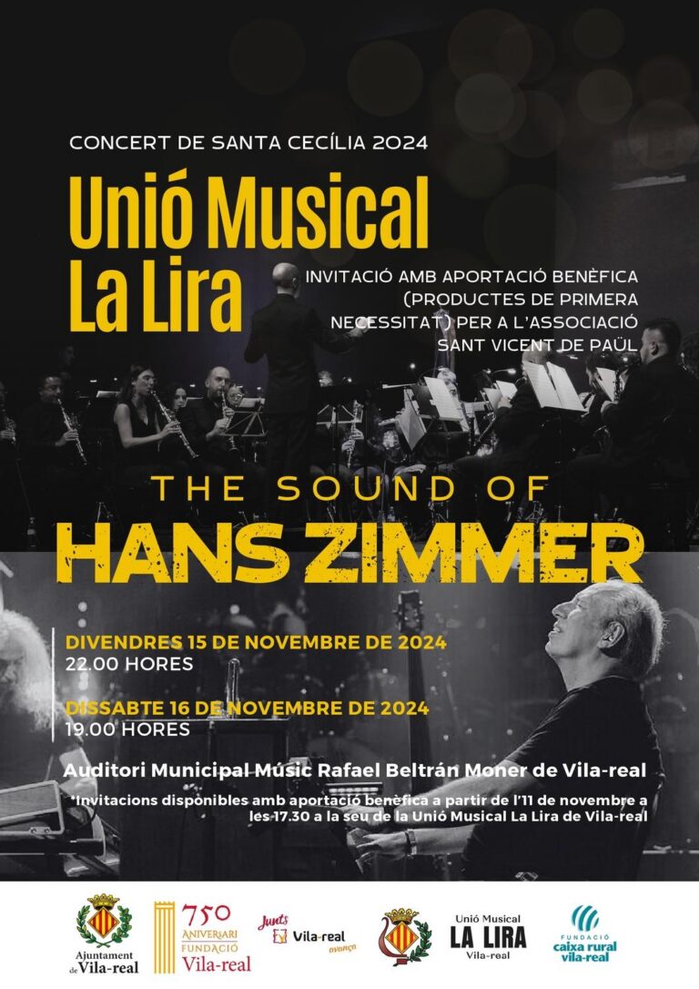 Concert en honor a Santa Cecília amb música de Hans Zimmer a càrrec de La Lira