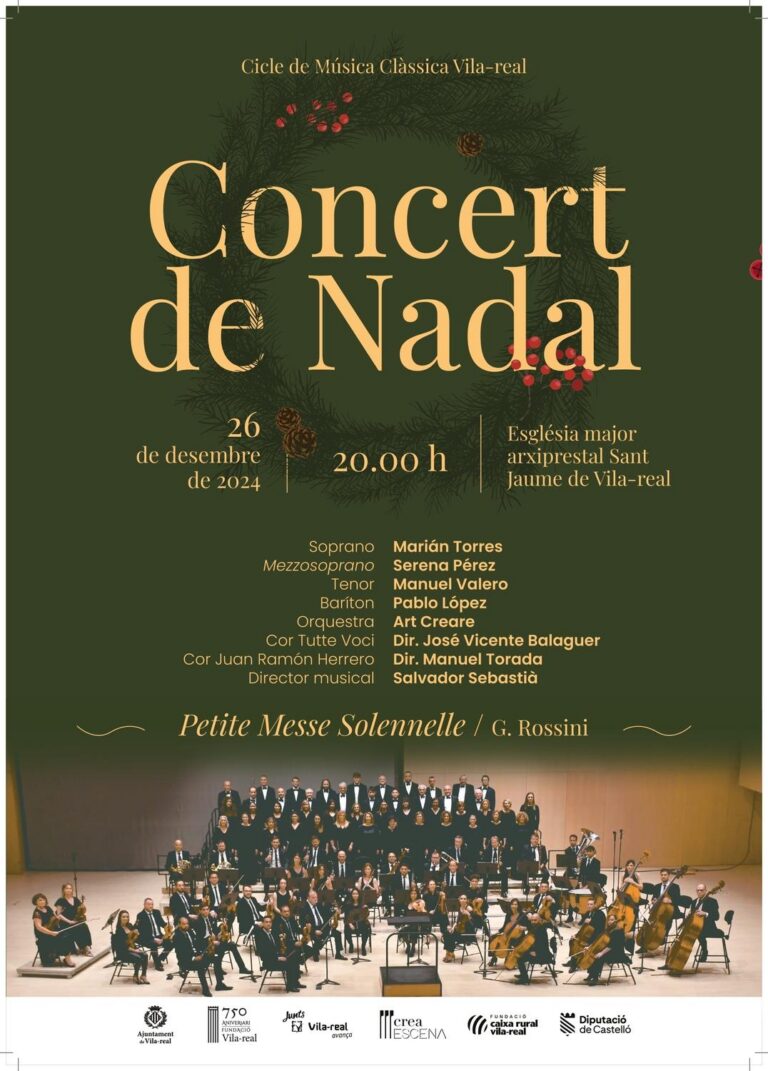 Vila-real celebra el tradicional Concert de Sant Esteve amb la Petite Messe Solennelle de Rossini