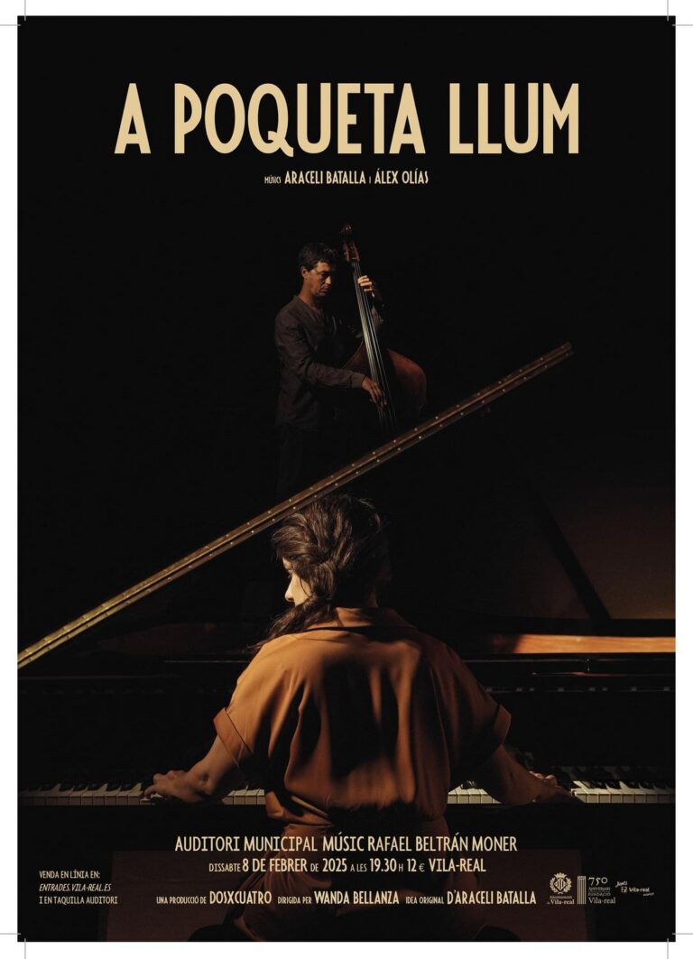 El concert ‘A poqueta llum’ arriba a l’Auditori Municipal