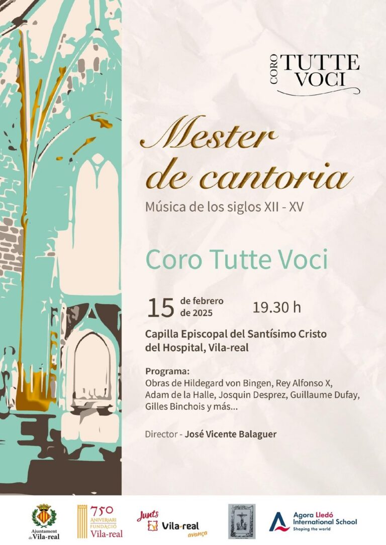 Concert ‘Mester de Cantoria’ a càrrec del Cor Tutte Voci