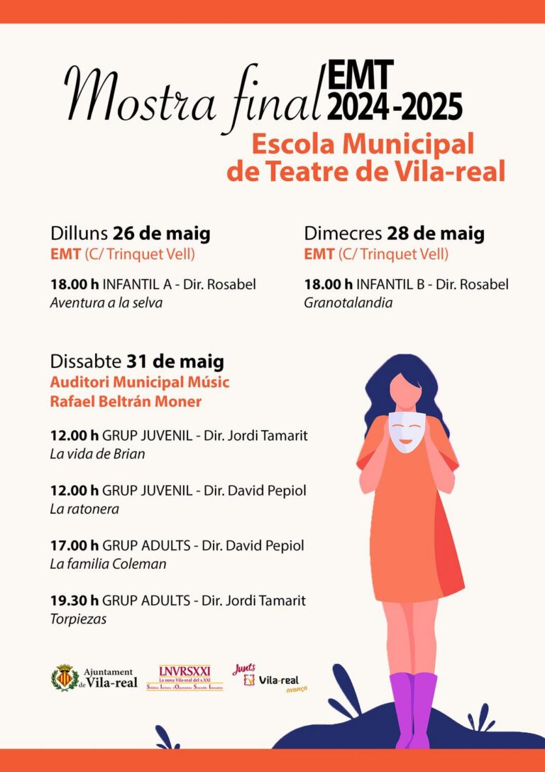La Mostra Final de l’Escola Municipal de Teatre de Vila-real posa el colofó al curs