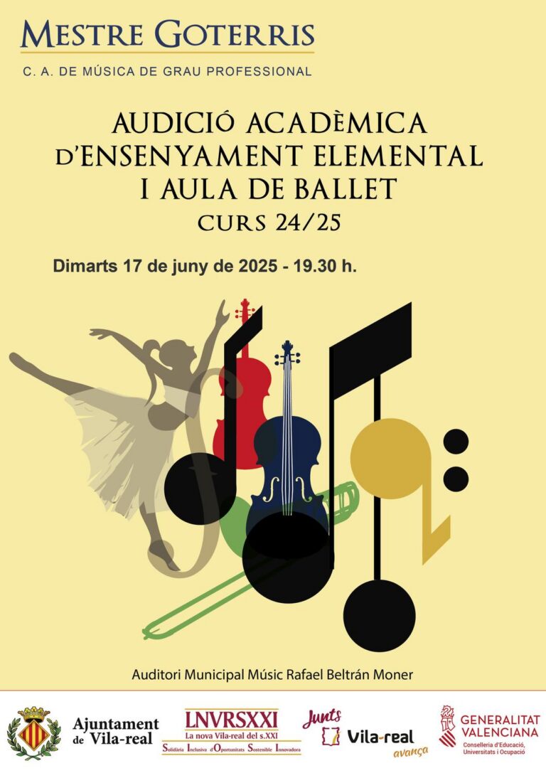 L’Auditori de Vila-real acull l’última audició del curs amb música i dansa