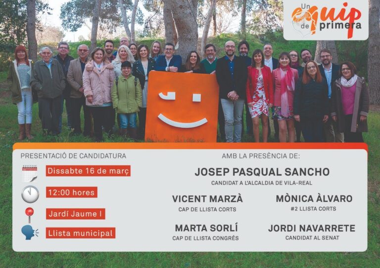 La presentació de candidatura de Compromís aquest dissabte comptarà amb Marzà, Sorlí, Àlvaro i Navarrete