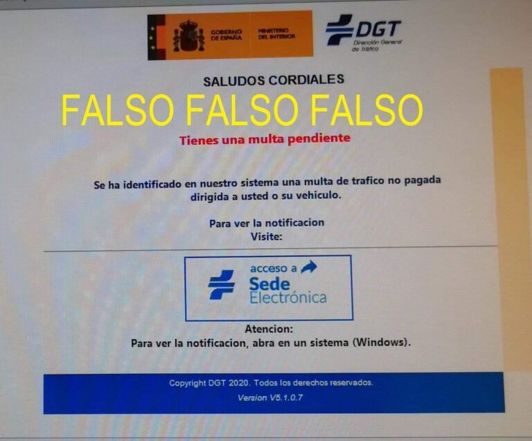 La Policia Local alerta de falses notificacions de multes de la DGT per internet