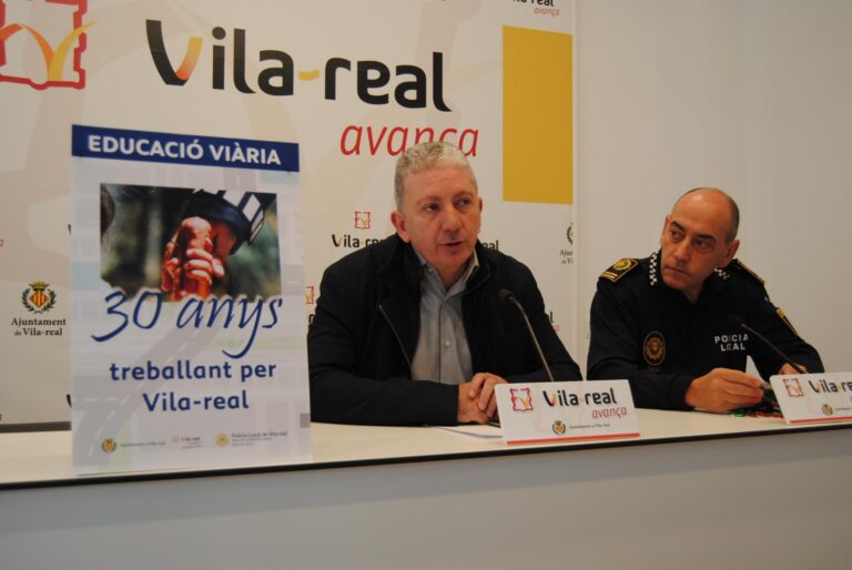 80.000 veïns de Vila-real s'han format en els trenta anys que la Policia Local ofereix educació vial