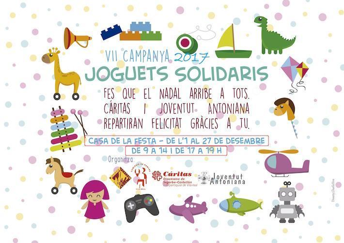 La Comissió de Penyes i la Junta de Festes engegen la setena campanya del joguet solidari aquest divendres