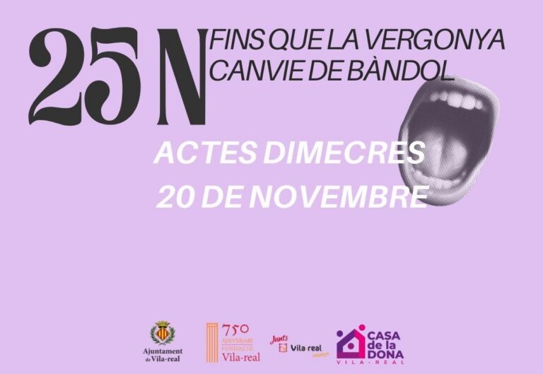 Vila-real reivindica el 25N sota el lema ‘Fins que la vergonya canvie de bàndol’