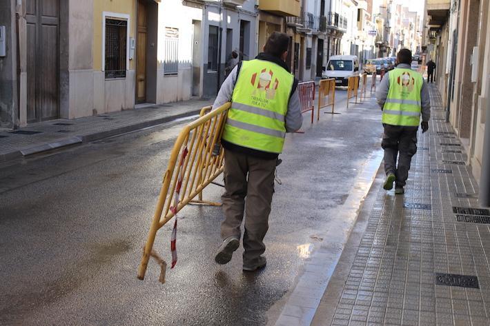 Acaben els treballs de condicionament, canalització i accessibilitat al carrer del Crist de la Penitència 