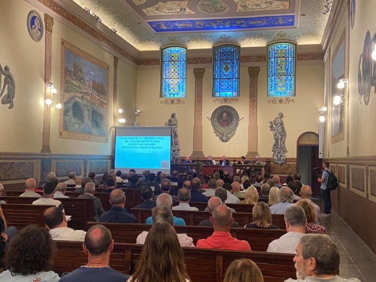 La Comunitat celebra el 750 aniversari de la sèquia Major amb unes conferències repassant la seua història