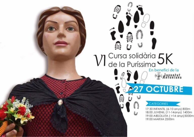 ‘Marigracieta’ participarà en la VI Carrera solidària de la Puríssima a benefici de Joventut Antoniana 