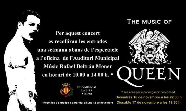 S’esgoten les entrades per als dos espectacles 'The music of Queen' de la Unió Musical La Lira