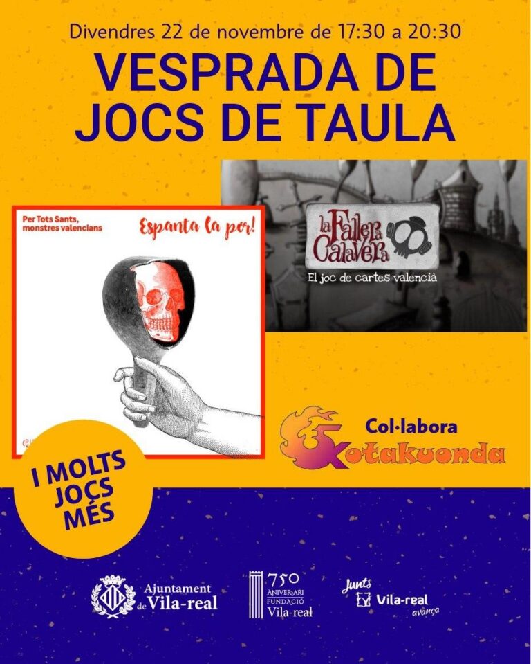 Vila-real celebra una vesprada de jocs de taula valencians a l’Espai Jove