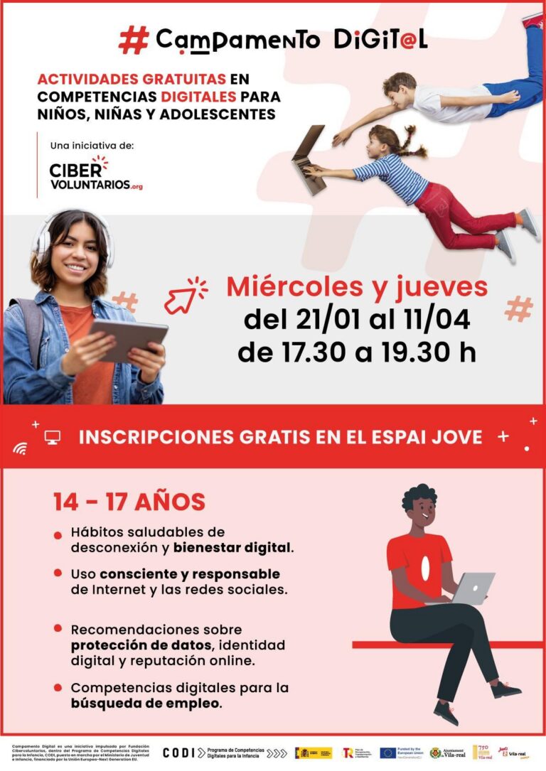 Tallers gratuïts de competències digitals per a joves