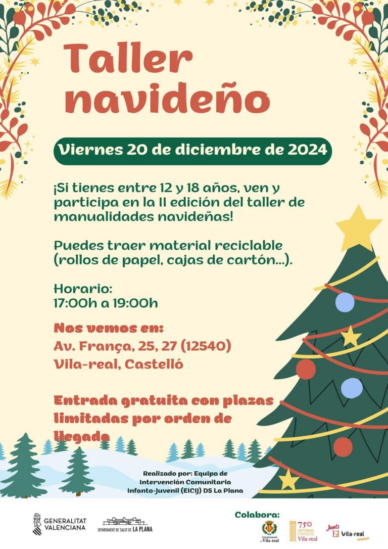 Vila-real acull un taller nadalenc de manualitats per a joves