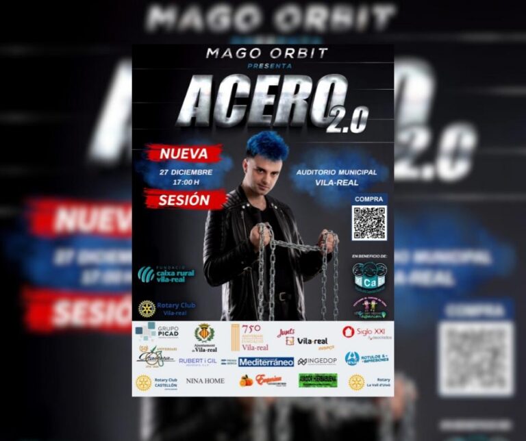 El mag Orbit arriba a Vila-real amb ‘ACERO’, un espectacle màgic per a tota la família