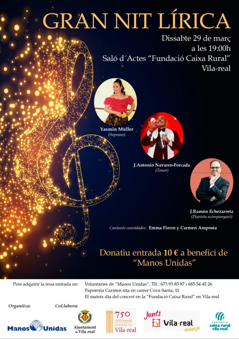 Vila-real va viure una nit màgica i solidària amb Manos Unidas