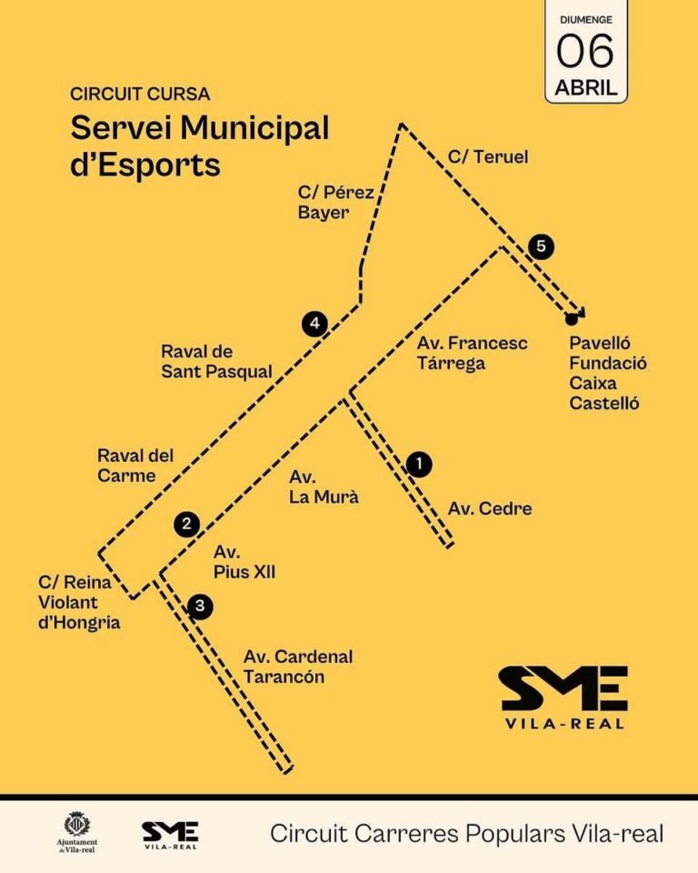 Vila-real es prepara per a la cursa popular de 5K del Servei Municipal d’Esports