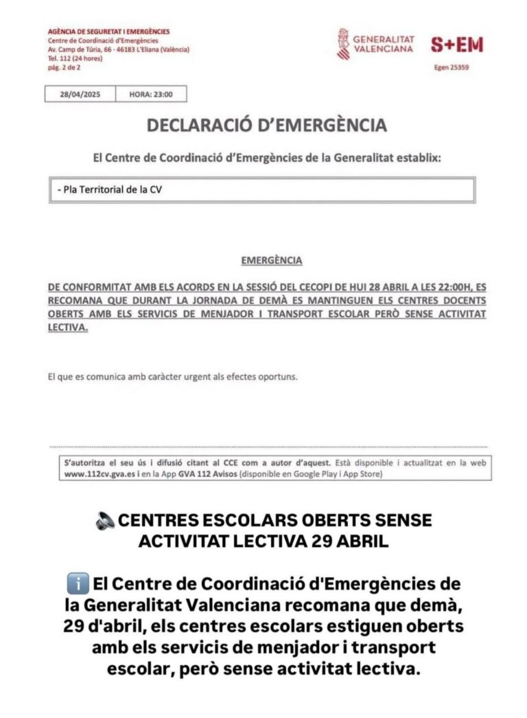 Els centres escolars obrin amb serveis mínims