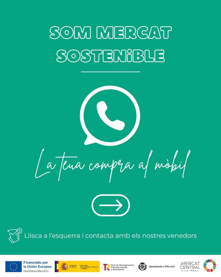 El Mercat Central de Vila-real estrena un servei de comandes per WhatsApp