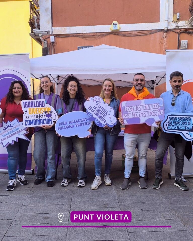El Punt Violeta reforça la seua presència en les festes de Sant Pasqual