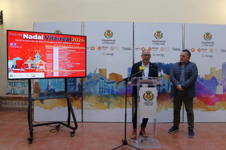La Fira de Nadal dinamitzarà Vila-real amb oci familiar, pista de gel i atraccions