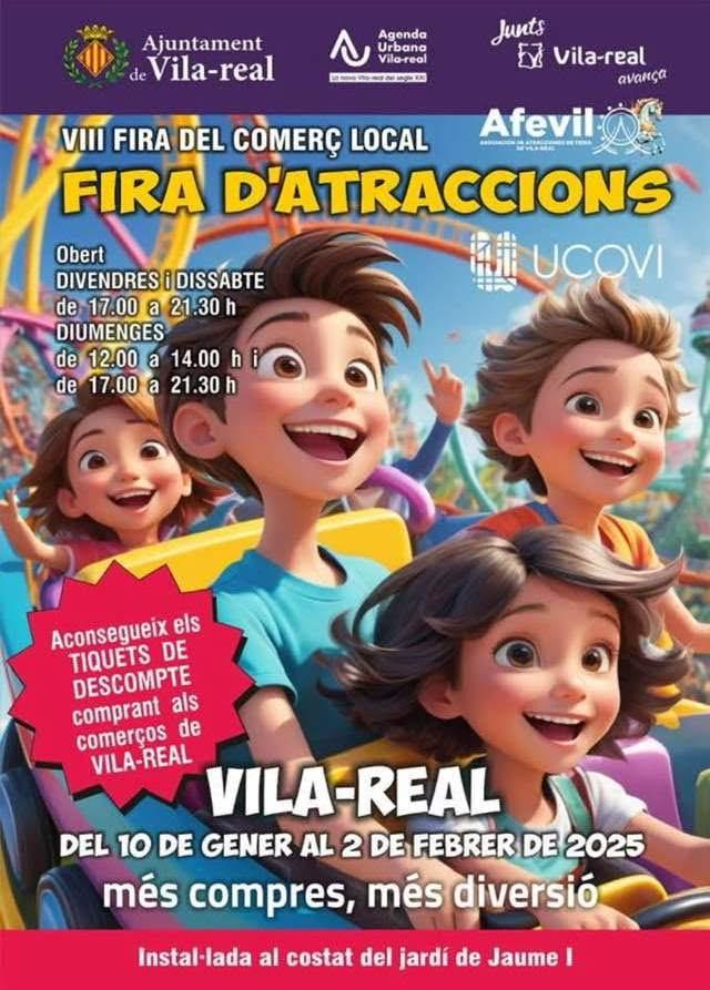 La fira d’atraccions torna a Vila-real amb una oferta d’oci inclusiu fins al 2 de febrer
