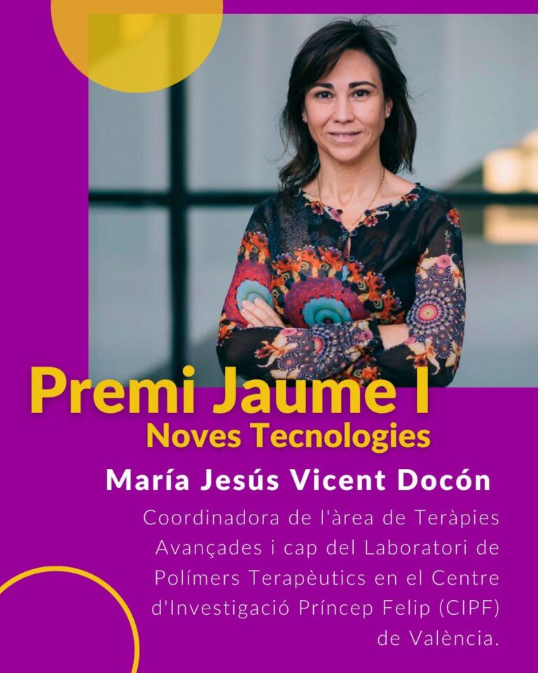 Maria Jesús Vicent, Premi Jaume I en Noves Tecnologies, referent científic de Vila-real