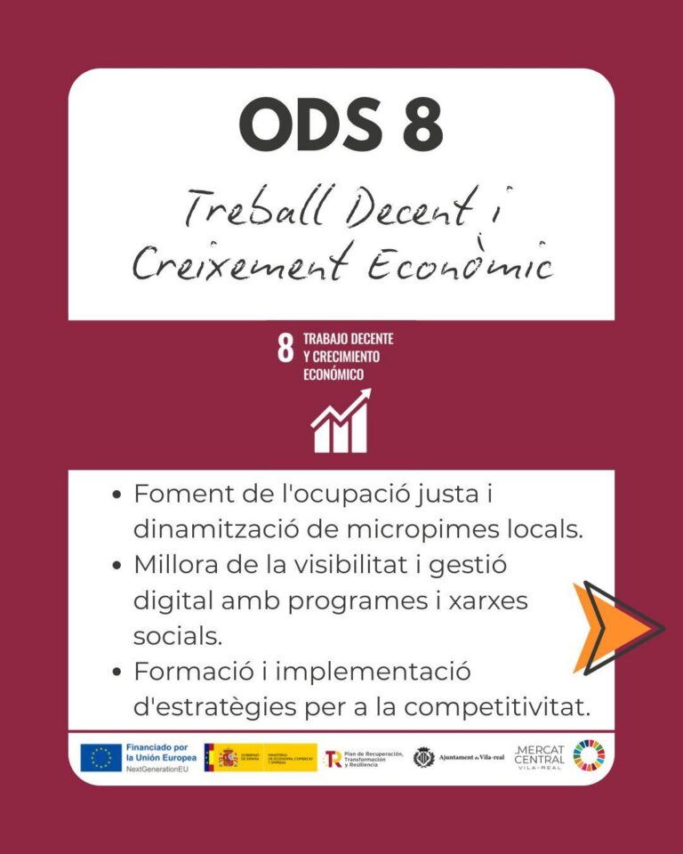 El Mercat Central impulsa l’ocupació digna i el creixement econòmic