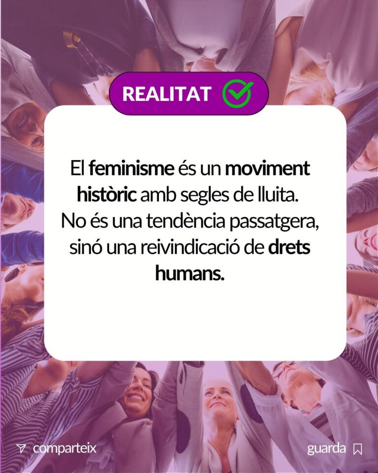 La Regidoria d’Igualtat defensa el feminisme com a moviment de drets humans