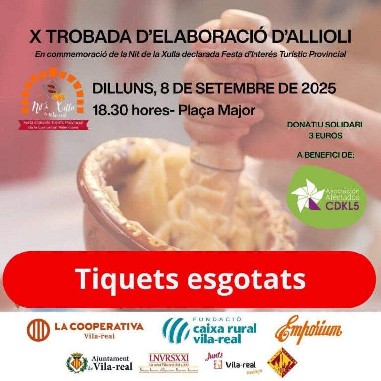 Èxit de convocatòria: tiquets esgotats per a la X Trobada d’Elaboració de l’Allioli