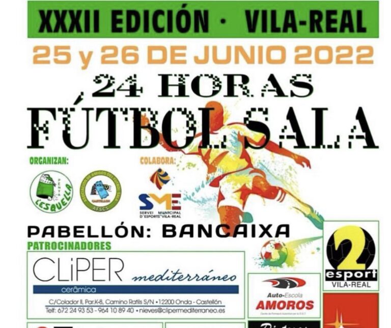 Aquest cap de setmana arriba la XXXII edició de 24 hores de futbol sala a Vila-real