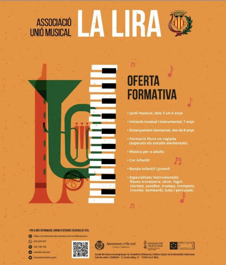 L’Associació Musical La Lira de Vila-real amplia el termini d’inscripció al 30 de juny