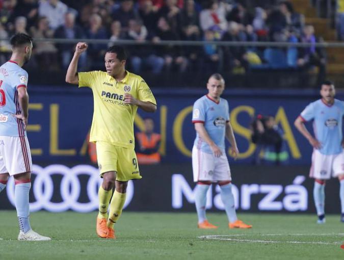 El Villarreal s'imposa al Celta en l'Estadi de la Ceràmica amb un 'triplet' de Carlos Bacca (4-1)