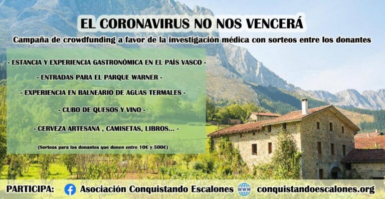 Conquistando Escalones llança la campanya ‘El coronavirus no nos vencerá’ que comptarà amb sortejos 