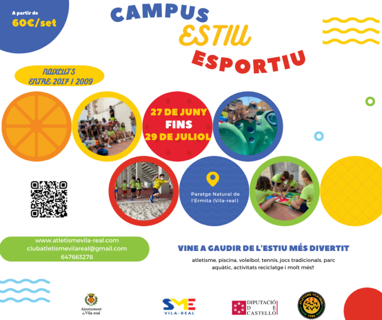 Els xiquets vila-realencs podran gaudir del 'Campus estiu esportiu' a partir del 27 de juny