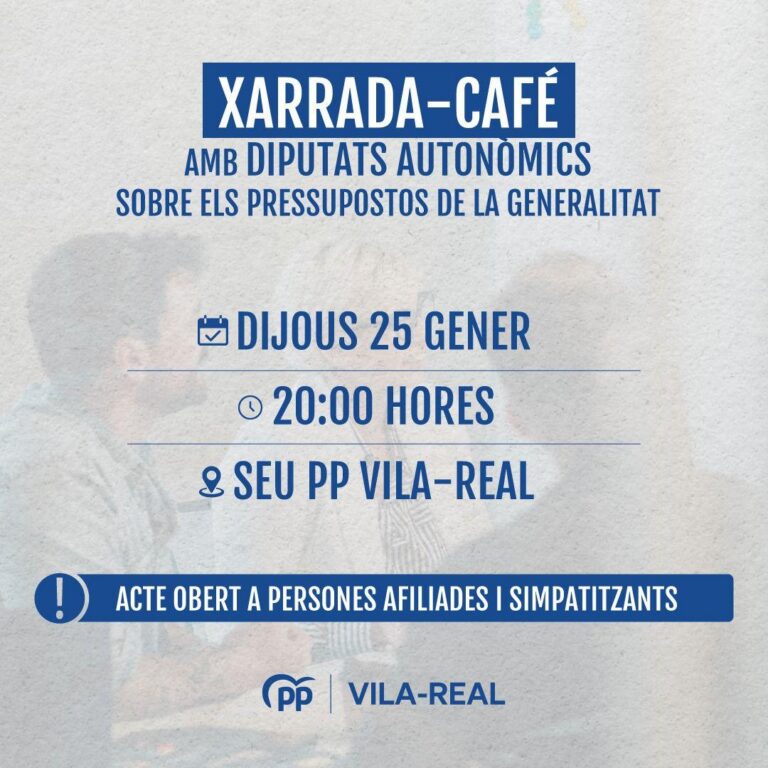 Afiliats i militants del PP de Vila-real desgranen els pressupostos amb diputats autonòmics