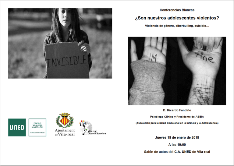 Les Conferències Blanques de la UNED aborden si ‘Són els nostres adolescents violents?'