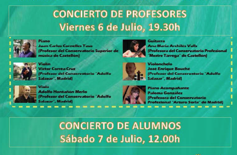 La Uned ret homenatge a la música del 5 fins al 8 de juliol amb dos esdeveniments de gran nivell