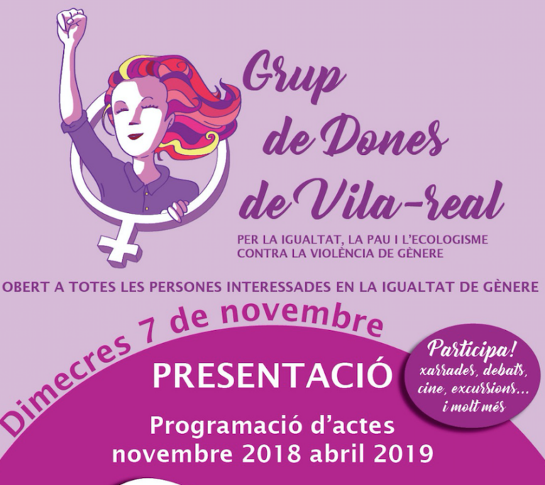 El Grup de Dones de Vila-real presenta la seua programació fins a desembre 