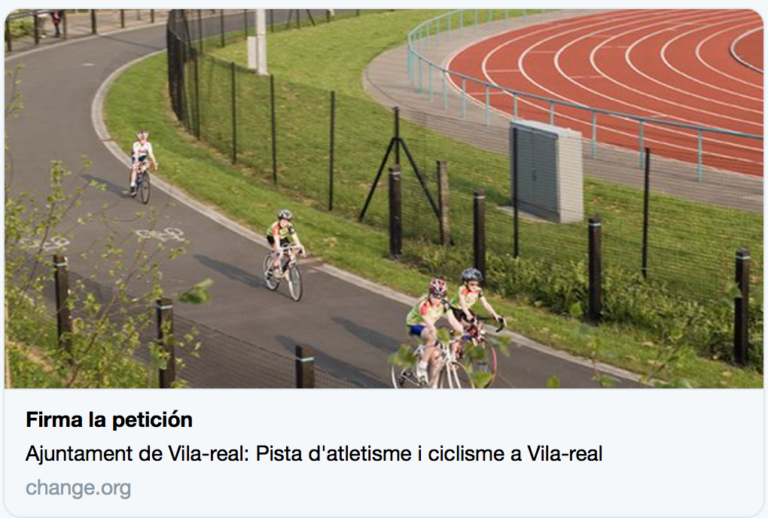 El PP se suma a la petició ciutadana d'una pista d'atletisme i altra de ciclisme