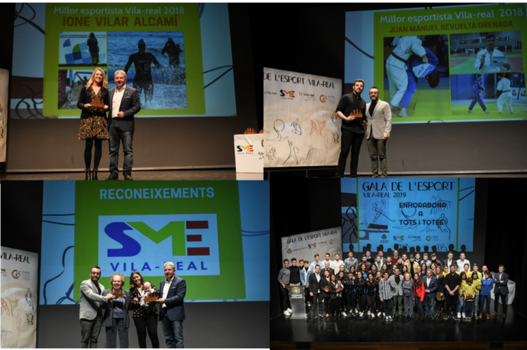 Vila-real reconeix als millors esportistes, entrenadors, equips, clubs i empreses del 2019