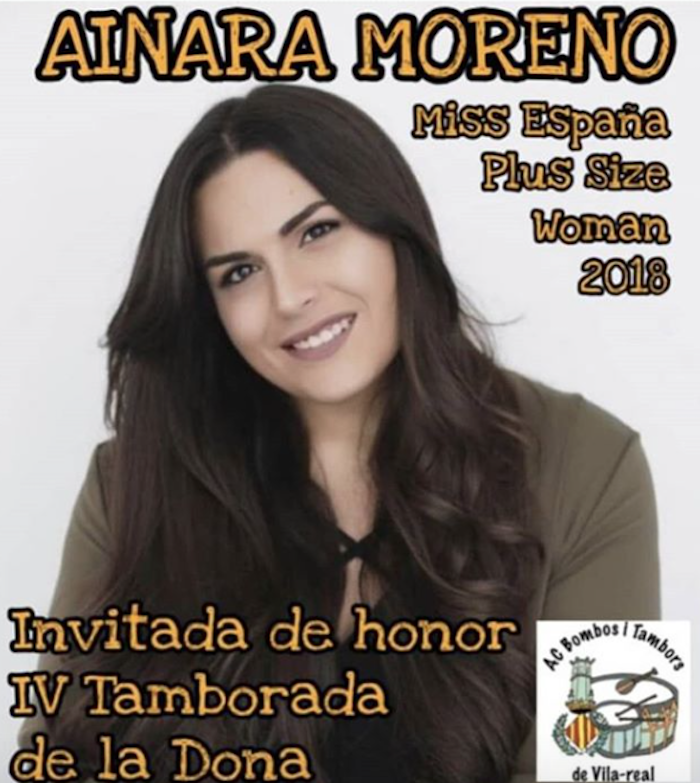 La Miss España Plus Size Ainara Moreno donarà el toc d’inici a la IV Tamborada de la dona de Vila-real