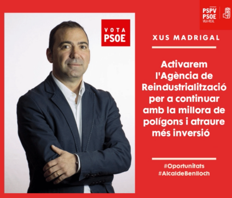 El PSOE crearà una Agència de Reindustrialització per a continuar amb el desenvolupament de polígons i atraure més inversió